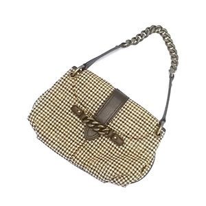 J.Crew Brown houndstooth small purse J0001B